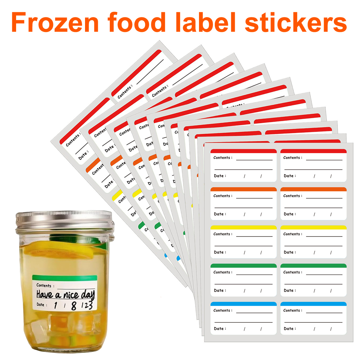 Meal Prep Easy - 100Pcs Freezer Labels Easy Peel Off