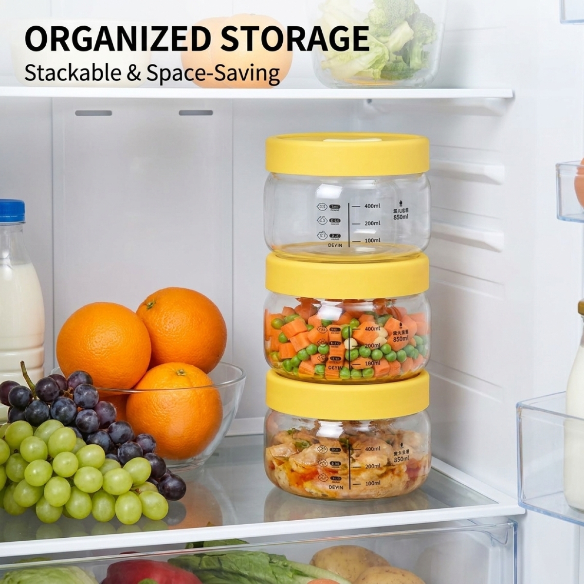 Borosilicate Glass Meal Prep B - Meal Prep Yellow avis et prix