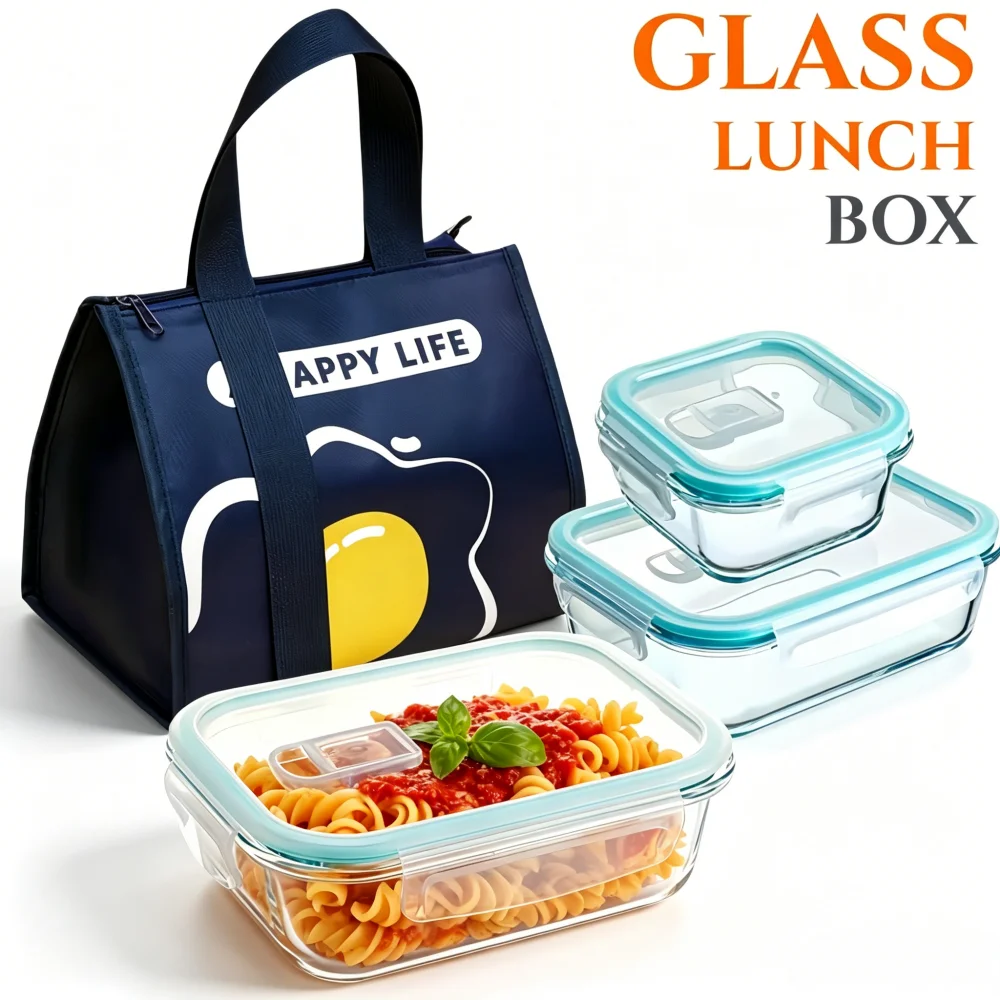 BPA-Free Glass Lunch Box Recta - Meal Prep Burrito avis et prix