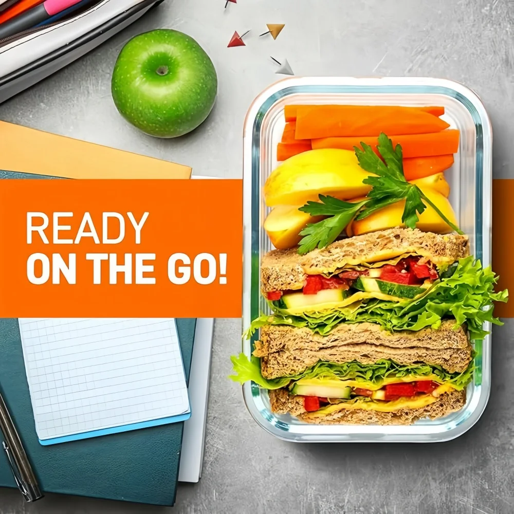 BPA-Free Glass Lunch Box Recta - Meal Prep Burrito avis et prix