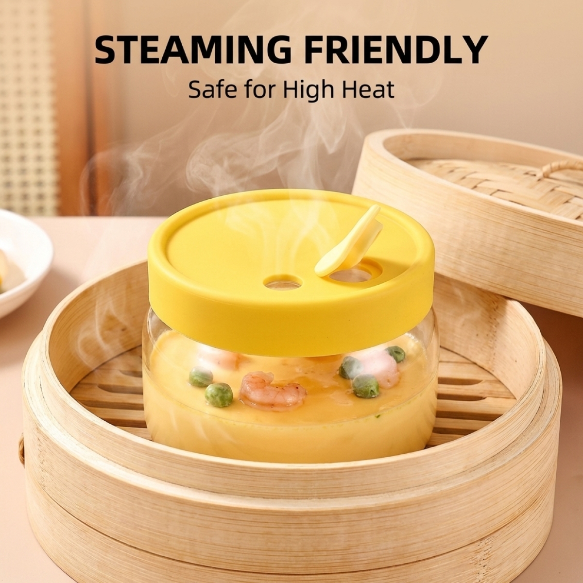 High Borosilicate Glass Bowl w - Meal Prep Yellow avis et prix