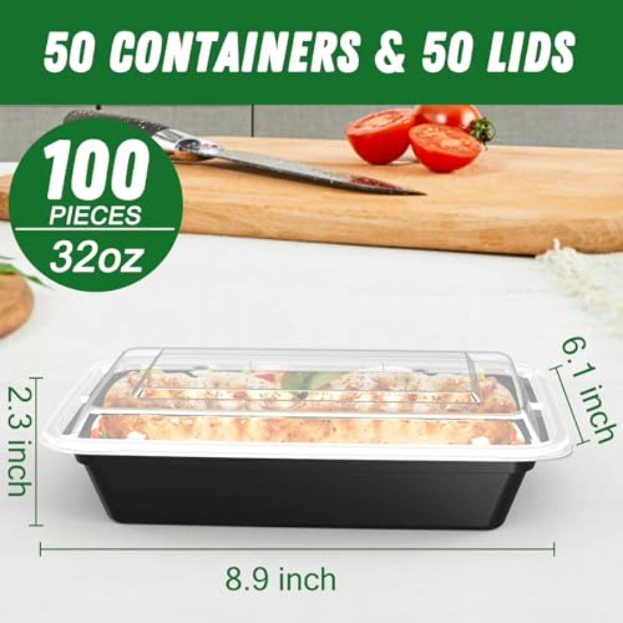 50 Pack 100-Piece 32 oz Meal P - Meal Prep Easy avis et prix