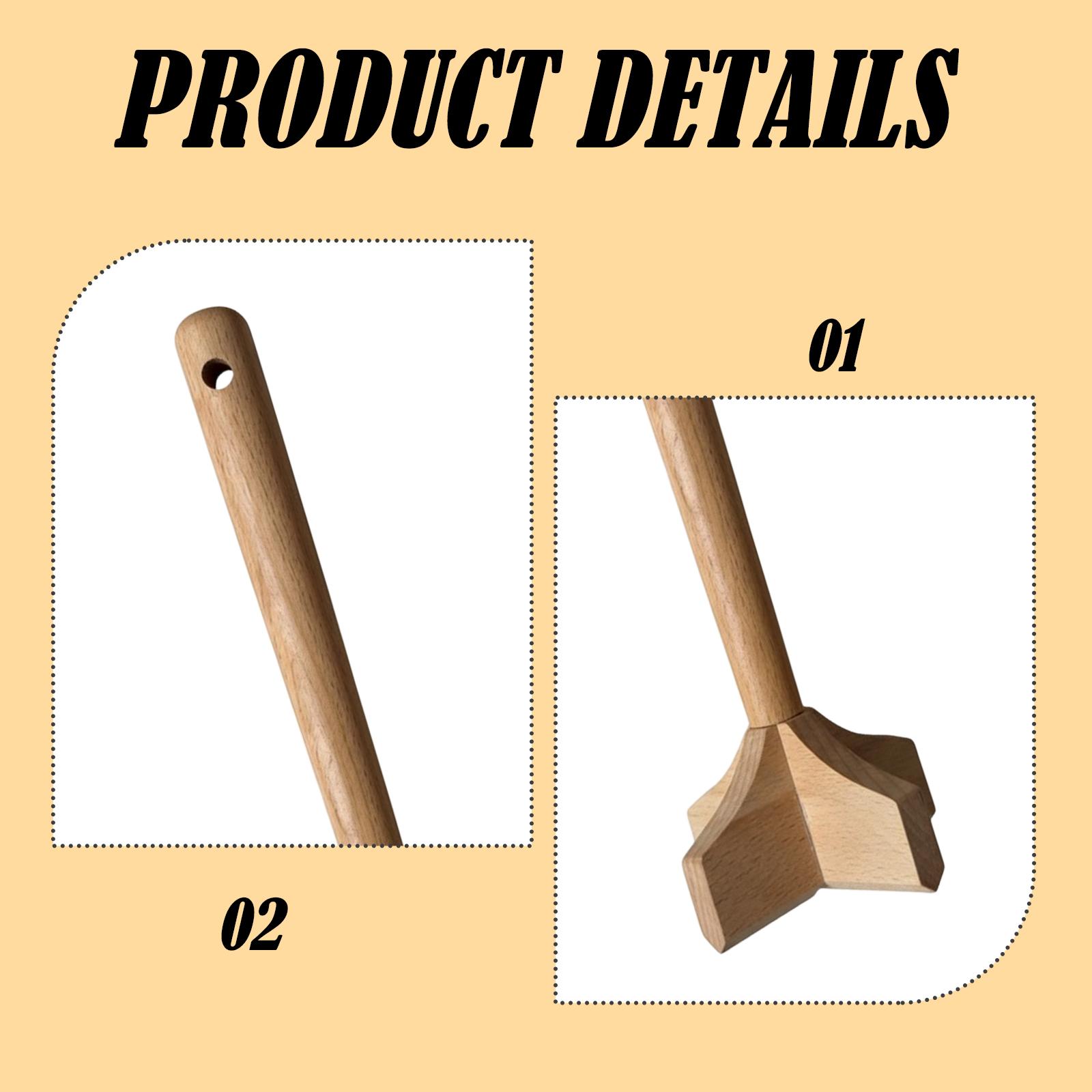 Premium Wood Potato Masher Eas - Meal Prep Potatoes avis et prix