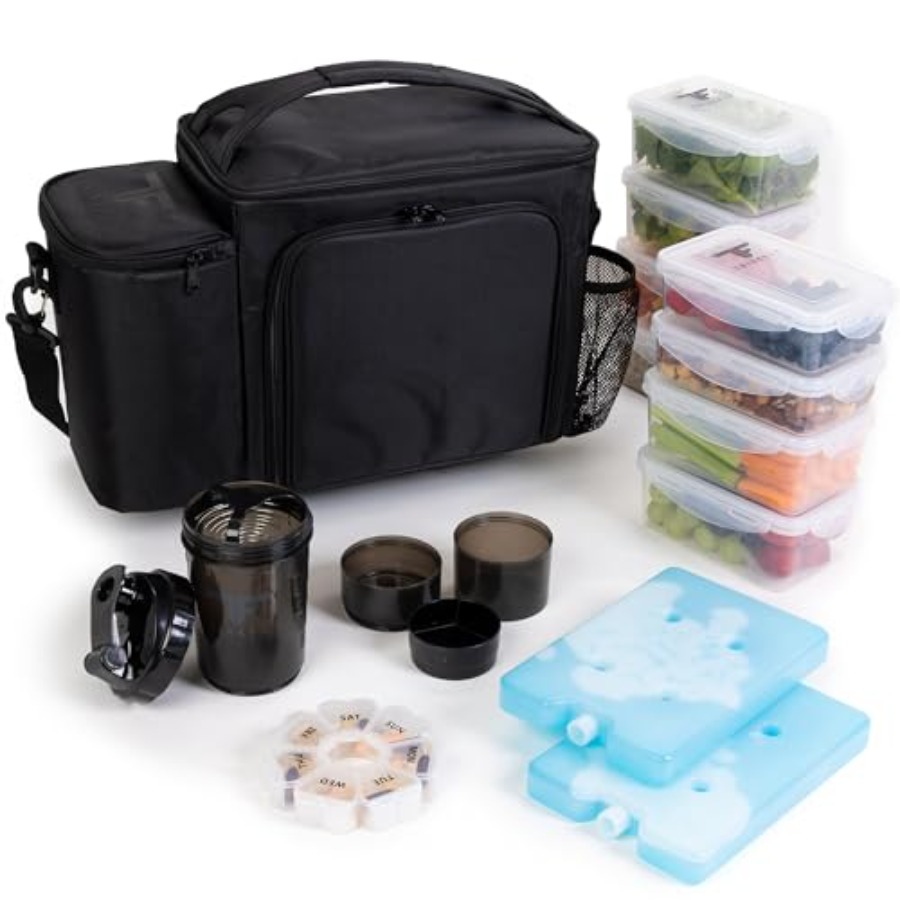 Large Black Meal Prep Lunch Ba - Meal Prep Containers Xl avis et prix